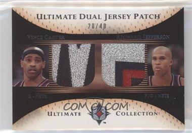 2005-06 Ultimate Collection - Ultimate Dual Jersey - Patch #DP-VJ - Vince Carter, Richard Jefferson /40