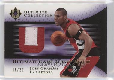 2005-06 Ultimate Collection - Ultimate Game Jersey - Gold Patch #UJP-JG - Joey Graham /20