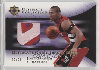 2005-06 Ultimate Collection - Ultimate Game Jersey - Gold Patch #UJP-JG - Joey Graham /20