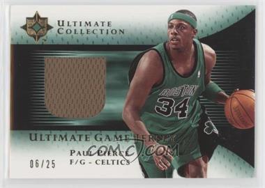 2005-06 Ultimate Collection - Ultimate Game Jersey - Gold #UJ-PP - Paul Pierce /25