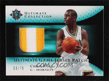 2005-06 Ultimate Collection - Ultimate Game Jersey - Patch #UJP-CP - Chris Paul /75