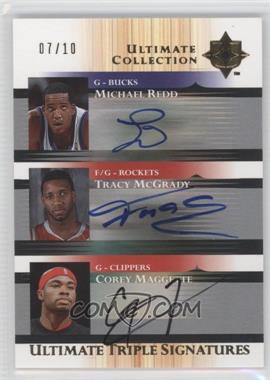 2005-06 Ultimate Collection - Ultimate Triple Signatures #TS-RMM - Michael Redd, Tracy McGrady, Corey Maggette /10
