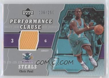 2005-06 Upper Deck - Performance Clause Jersey #PCJ-CP - Chris Paul /250