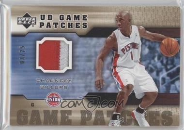 2005-06 Upper Deck - UD Game Jerseys - Patch #GP-CH - Chauncey Billups /25