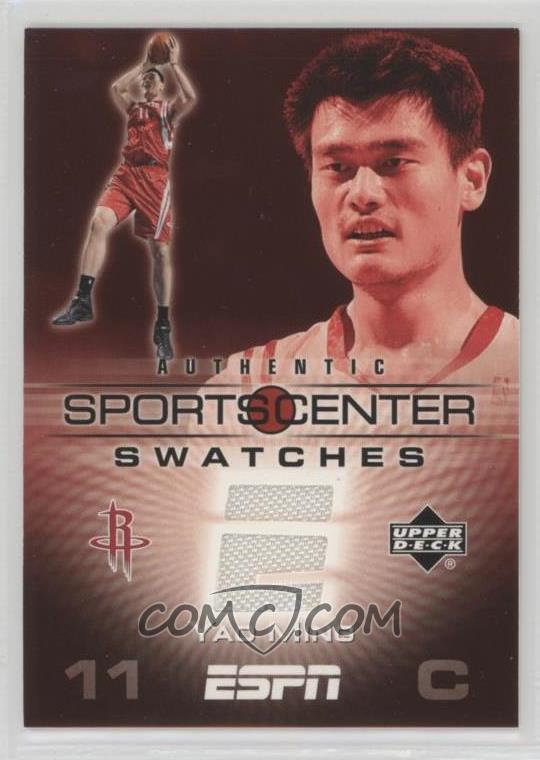 200506 Upper Deck ESPN Sportscenter Swatches SCSYM Yao Ming