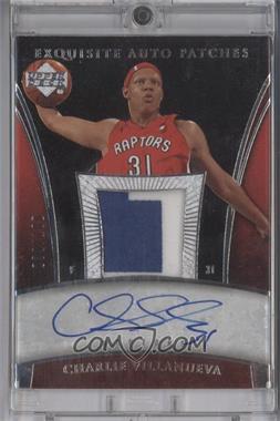 2005-06 Upper Deck Exquisite Collection - Autograph Patches #AP-CV - Charlie Villanueva /100