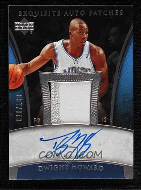 2005-06 Upper Deck Exquisite Collection - Autograph Patches #AP-DH - Dwight Howard /100 [Noted]