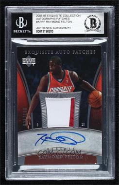 2005-06 Upper Deck Exquisite Collection - Autograph Patches #AP-RF - Raymond Felton /100 [BGS Encased]