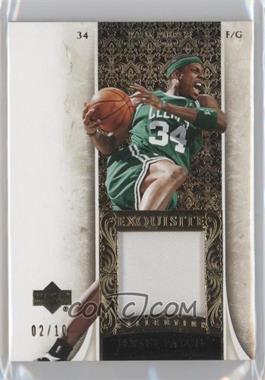 2005-06 Upper Deck Exquisite Collection - [Base] - Patches #2-P - Paul Pierce /10