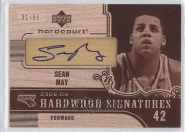 2005-06 Upper Deck Hardcourt - Hardwood Signatures #HW-SE - Sean May /50