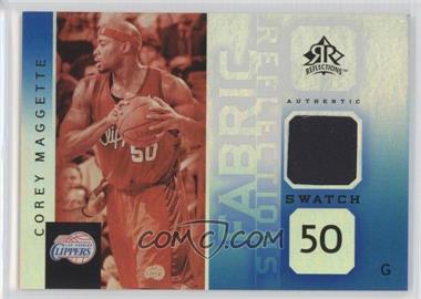 2005-06 Upper Deck NBA Reflections - Fabric Reflections Swatch - Blue #FR-CM - Corey Maggette /50