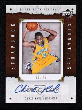 2005-06 Upper Deck Portraits - Scrapbook Signatures #SB-CP - Chris Paul /25