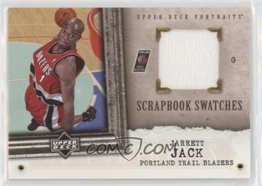 2005-06 Upper Deck Portraits - Scrapbook Swatches #SS-JJ - Jarrett Jack