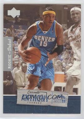 2005-06 Upper Deck Rookie Debut - [Base] - Silver #21 - Carmelo Anthony (Guarded by LeBron James) /100 [EX to NM]