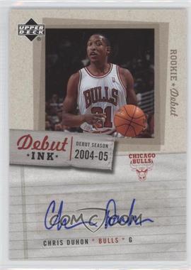 2005-06 Upper Deck Rookie Debut - Debut Ink #DI-CD - Chris Duhon