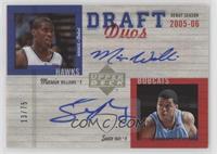 Sean May, Marvin Williams #/75