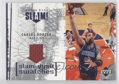 2005-06 Upper Deck Slam - Slam Dunk Swatches #SL-CB - Carlos Boozer