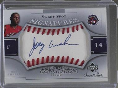 2005-06 Upper Deck Sweet Shot - Sweet Spot Signatures - Red Thread #SSS-JG - Joey Graham /10