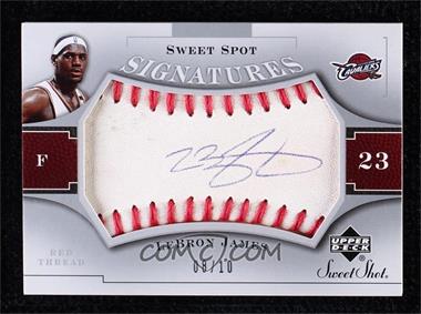 2005-06 Upper Deck Sweet Shot - Sweet Spot Signatures - Red Thread #SSS-LJ - LeBron James /10