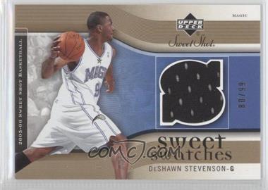 2005-06 Upper Deck Sweet Shot - Sweet Swatches - Gold #SW-DS - DeShawn Stevenson /99