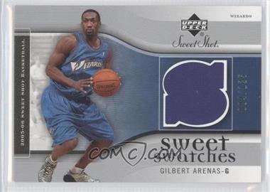 2005-06 Upper Deck Sweet Shot - Sweet Swatches #SW-GA - Gilbert Arenas /125