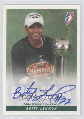 2005 Rittenhouse WNBA - Autographs #_BELE - WNBA Champion - Betty Lennox