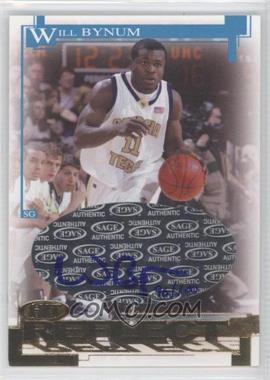 2005 SAGE Hit - Autographs - Gold Reflections #RA38 - Will Bynum /100