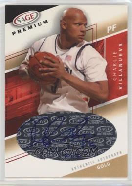 2005 SAGE Premium - Authentic Autographs Action - Gold #A5 - Charlie Villanueva /50