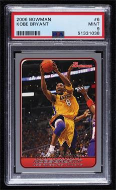 2006-07 Bowman Draft Picks & Stars - [Base] - Silver #6 - Kobe Bryant /379 [PSA 9 MINT]