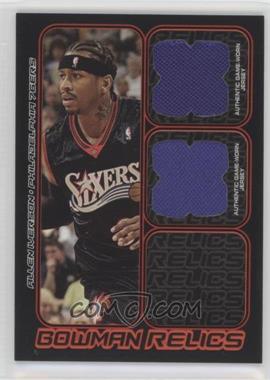 2006-07 Bowman Draft Picks & Stars - Bowman Relics - Dual #BDR-AI - Allen Iverson /249