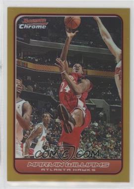 2006-07 Bowman Draft Picks & Stars - Chrome - Gold Refractor #30 - Marvin Williams /50