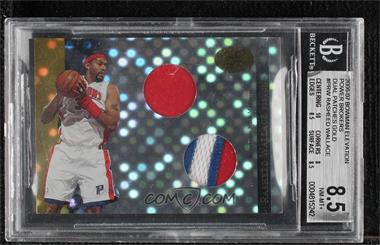 2006-07 Bowman Elevation - Power Brokers Dual Patches - Gold #PBDP-RW - Rasheed Wallace /2 [BGS 8.5 NM‑MT+]