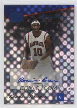 2006-07 Bowman Elevation - Rookie Writings Autographs - Blue #RWA-RB - Ronnie Brewer /79