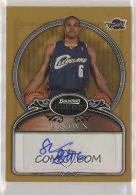 2006-07 Bowman Sterling - [Base] - Gold Refractor #78 - Shannon Brown /349 [EX to NM]