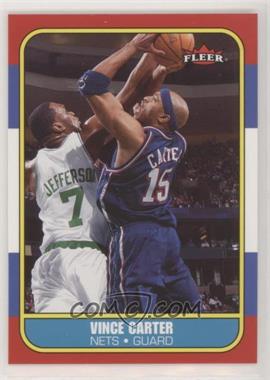 2006-07 Fleer - 1986-87 Fleer Design #126 - Vince Carter