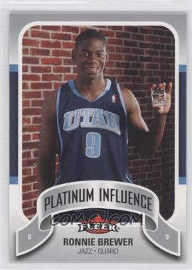 2006-07 Fleer - Platinum Influence #PI-RB - Ronnie Brewer