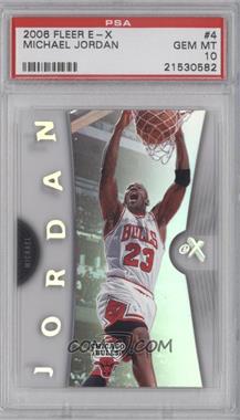 2006-07 Fleer EX - [Base] #4 - Michael Jordan [PSA 10 GEM MT]