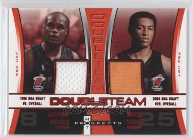 2006-07 Fleer Hot Prospects - DoubleTeam - Red Hot #DT-WS - Antoine Walker, Wayne Simien /25