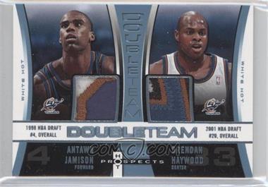 2006-07 Fleer Hot Prospects - DoubleTeam - White Hot Patch #DT-JH - Antawn Jamison, Brendan Haywood /10