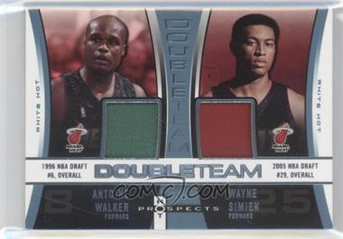 2006-07 Fleer Hot Prospects - DoubleTeam - White Hot Patch #DT-WS - Antoine Walker, Wayne Simien /10