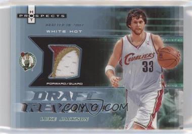 2006-07 Fleer Hot Prospects - Draft Rewind - White Hot Jersey #DR-LJ - Luke Jackson /10