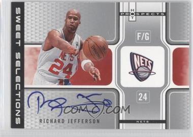 2006-07 Fleer Hot Prospects - Sweet Selections Autographs #SSA-RJ - Richard Jefferson /50