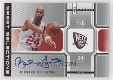 2006-07 Fleer Hot Prospects - Sweet Selections Autographs #SSA-RJ - Richard Jefferson /50