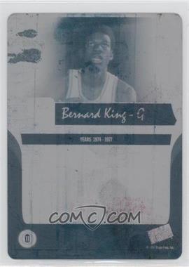 2006-07 Press Pass Legends - [Base] - Printing Plate Cyan Back #59 - Bernard King /1