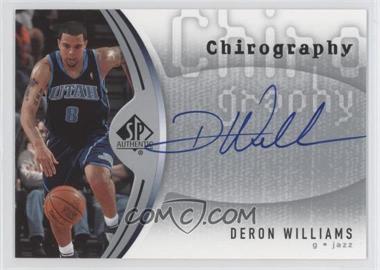 2006-07 SP Authentic - Chirography #CH-DW - Deron Williams