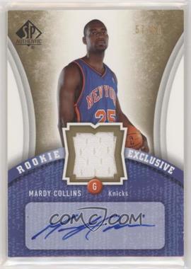 2006-07 SP Authentic - Rookie Exclusive - Jersey Autograph #RE-MC - Mardy Collins /60