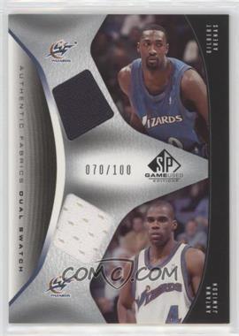 2006-07 SP Game Used Edition - Authentic Fabrics Dual Swatch #AFD-JA - Gilbert Arenas, Antawn Jamison /100