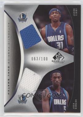 2006-07 SP Game Used Edition - Authentic Fabrics Dual Swatch #AFD-TH - Jason Terry, Josh Howard /100