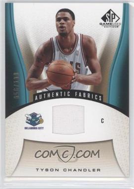 2006-07 SP Game Used Edition - [Base] - Gold #110 - Authentic Fabrics - Tyson Chandler /100