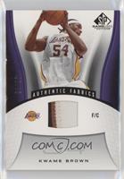Authentic Fabrics - Kwame Brown #/25